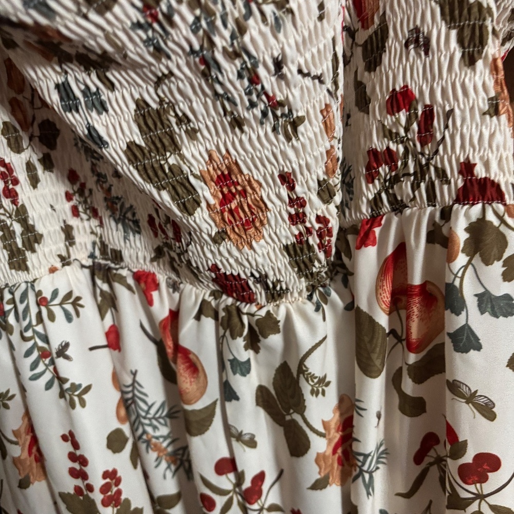 Cider Off-Shoulder Fruit & Floral Midi Dress – Size 4X-NWOT - Picture 6 of 6